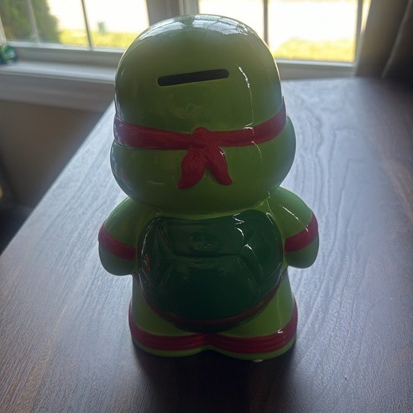 TMNT/Teenage Mutant Ninja Turtle Raphael Coin Bank 2015 - No base plug - Picture 5 of 7